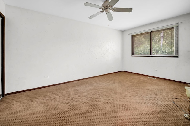 17720 Ashland Ave, Homewood, IL 60430 - empty room with carpet flooring and ceiling fan