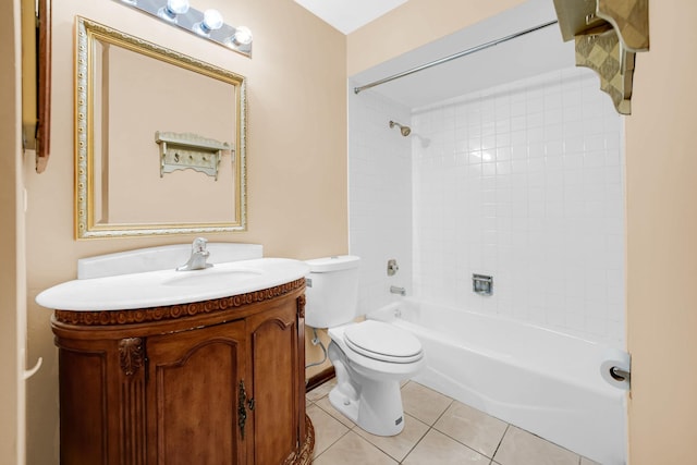 17720 Ashland Ave, Homewood, IL 60430 - bathroom featuring vanity, tile patterned flooring, and  shower combination