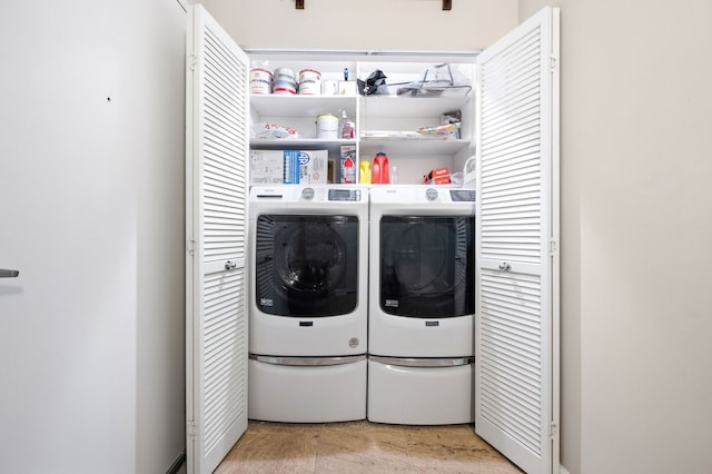 1301 W Madison St Unit 207, Chicago, IL 60607 - washroom featuring independent washer and dryer