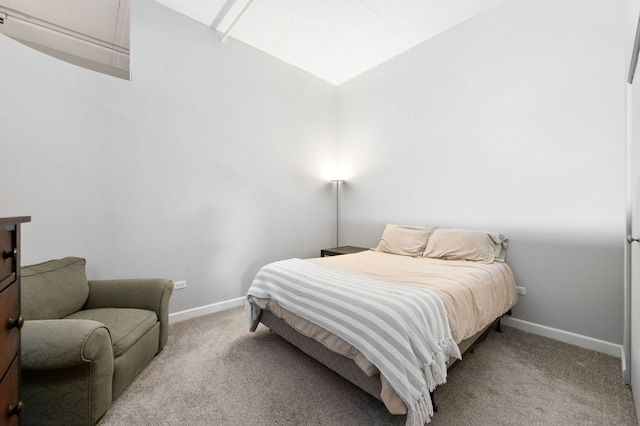 1301 W Madison St Unit 207, Chicago, IL 60607 - bedroom with carpet and vaulted ceiling