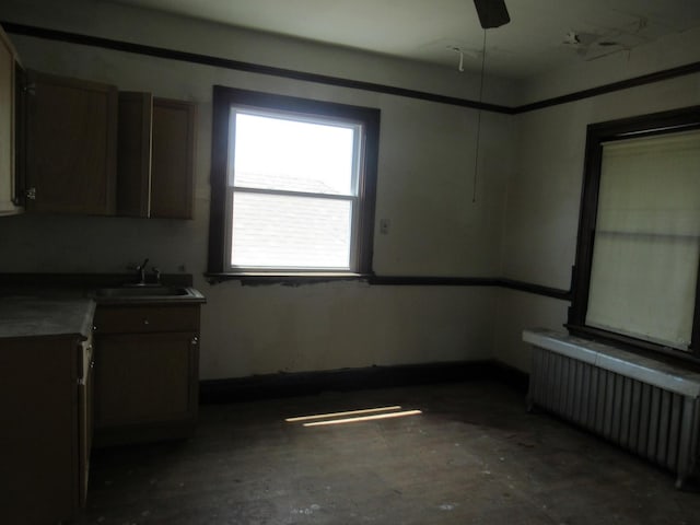 5822 S Sacramento Ave, Chicago, IL 60629 - kitchen featuring radiator heating unit and a sink
