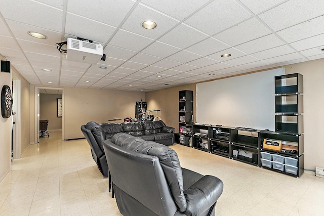 1642 Iowa Dr, Elk Grove Village, IL 60007 - cinema with recessed lighting and tile patterned floors