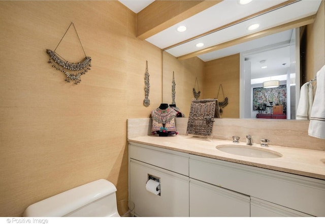 950 N Michigan Ave Unit 2901, Chicago, IL 60611 - half bath with vanity and recessed lighting
