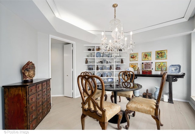 950 N Michigan Ave Unit 2901, Chicago, IL 60611 - dining space with a chandelier and baseboards