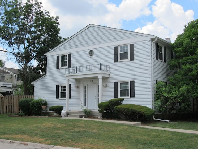 1819 Dunsford Ct, Schaumburg, IL 60194 - view of front facade with a balcony
