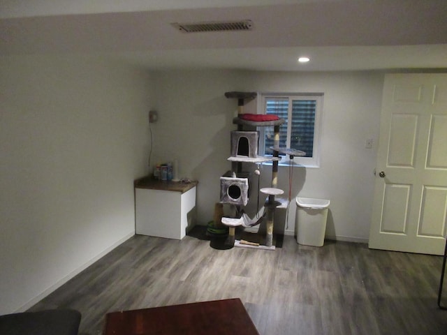 1819 Dunsford Ct, Schaumburg, IL 60194 - office featuring wood finished floors and recessed lighting