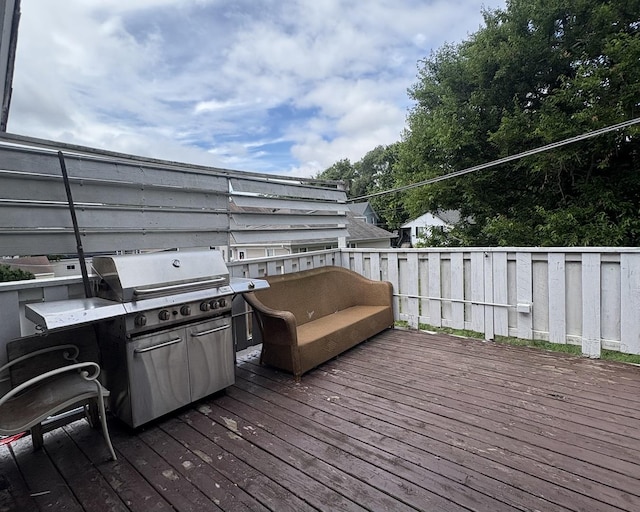 17 S Cagwin Ave, Joliet, IL 60436 - wooden deck featuring grilling area