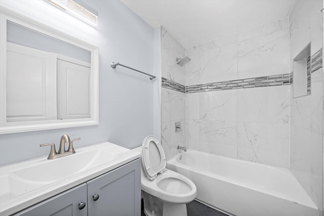 19400 Oak Ave Unit 1, Country Club Hills, IL 60478 - bathroom featuring vanity and  shower combination