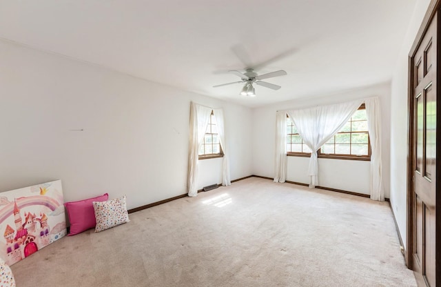 2527 Checker Rd, Long Grove, IL 60047 - unfurnished bedroom featuring light colored carpet and a ceiling fan