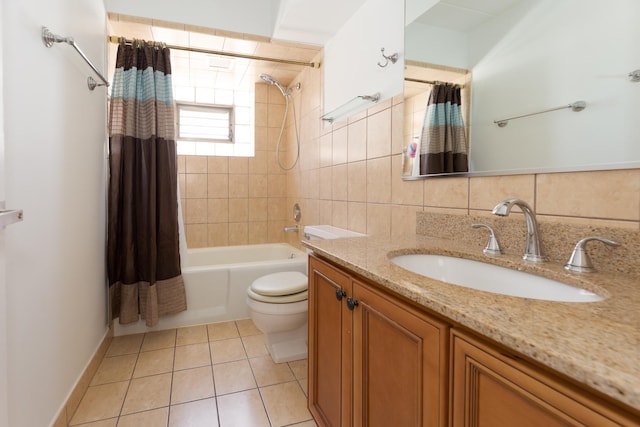1633 River St Unit 2B, Des Plaines, IL 60016 - bathroom with vanity, shower / bath combo, and tile patterned flooring