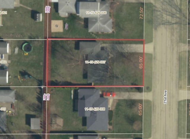 1807 21st Ave, Sterling, IL 61081 - aerial view of property's location