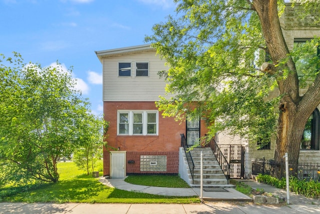 3722 S Wabash Ave, Chicago, IL 60653 - view of front of house with brick siding