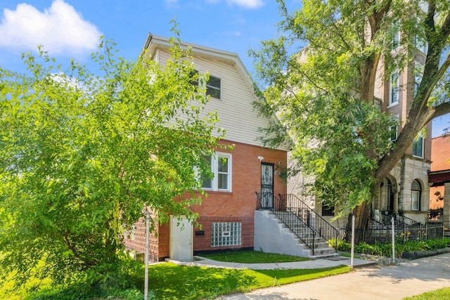 3722 S Wabash Ave, Chicago, IL 60653 - view of front of home with brick siding