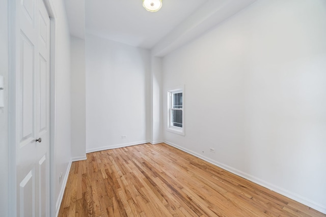 3722 S Wabash Ave, Chicago, IL 60653 - unfurnished room with light wood finished floors and baseboards