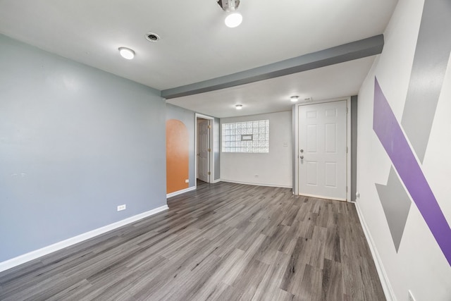 3722 S Wabash Ave, Chicago, IL 60653 - unfurnished room featuring wood finished floors and baseboards