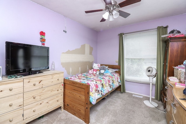 7936 N Ramsgate Cir, Hanover Park, IL 60133 - bedroom featuring carpet flooring and ceiling fan
