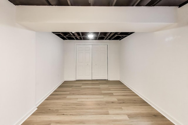1329 Neskola Ct, Naperville, IL 60564 - finished basement featuring light wood finished floors and baseboards