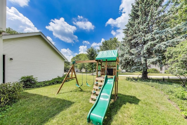1329 Neskola Ct, Naperville, IL 60564 - view of jungle gym with a lawn