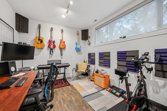 2422 W Lyndale St Unit 1E, Chicago, IL 60647 - office featuring wood finished floors