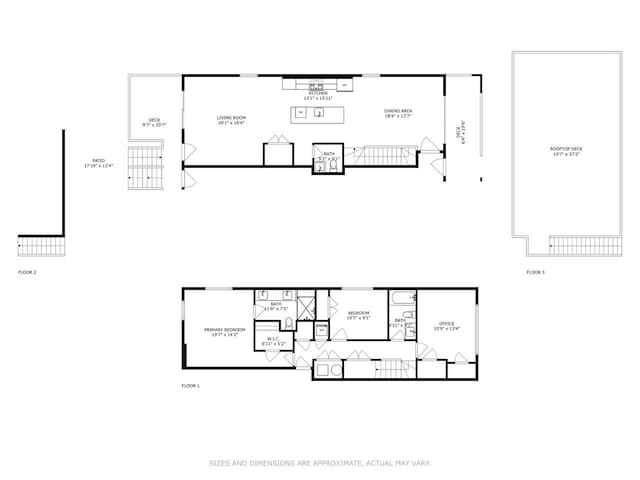 2422 W Lyndale St Unit 1E, Chicago, IL 60647 - view of floor plan / room layout