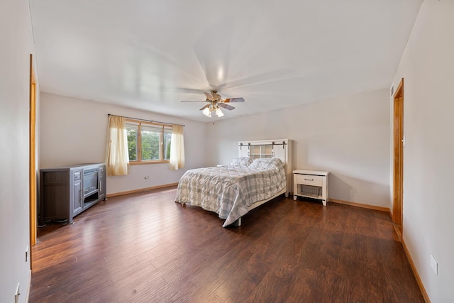 19600 Brookridge Dr, Tinley Park, IL 60487 - bedroom featuring dark wood-style floors and a ceiling fan