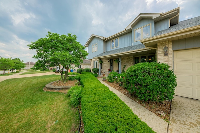 19600 Brookridge Dr, Tinley Park, IL 60487 - view of property exterior with a lawn and roof with shingles