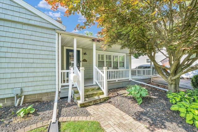 411 Hessel Blvd, Champaign, IL 61820 - property entrance featuring a porch and a chimney
