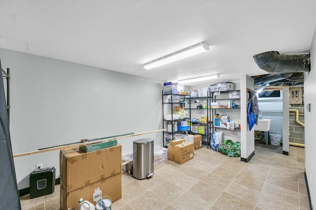 411 Hessel Blvd, Champaign, IL 61820 - finished below grade area with light tile patterned floors