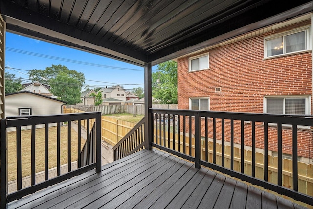 10823 S Ewing Ave, Chicago, IL 60617 - wooden deck featuring a fenced backyard