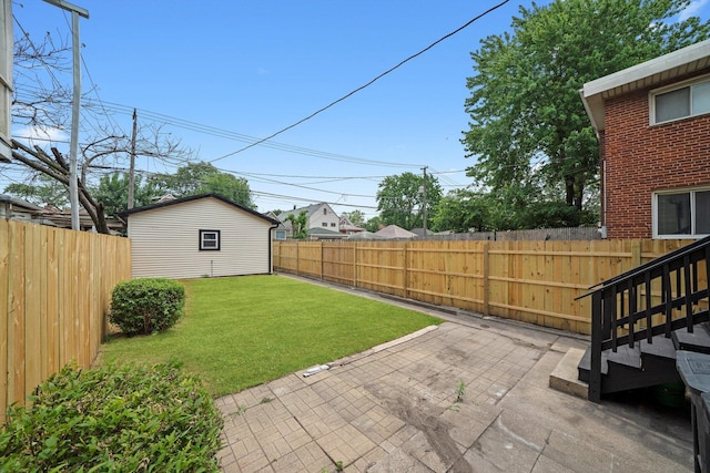 10823 S Ewing Ave, Chicago, IL 60617 - fenced backyard with a patio and stairway