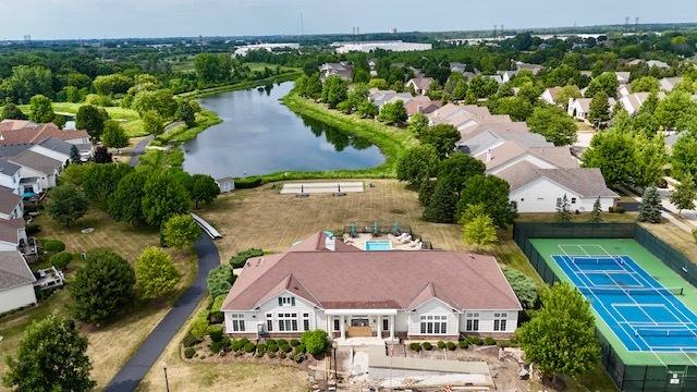 1114 Barkston Ln, Aurora, IL 60502 - aerial view of a nearby body of water