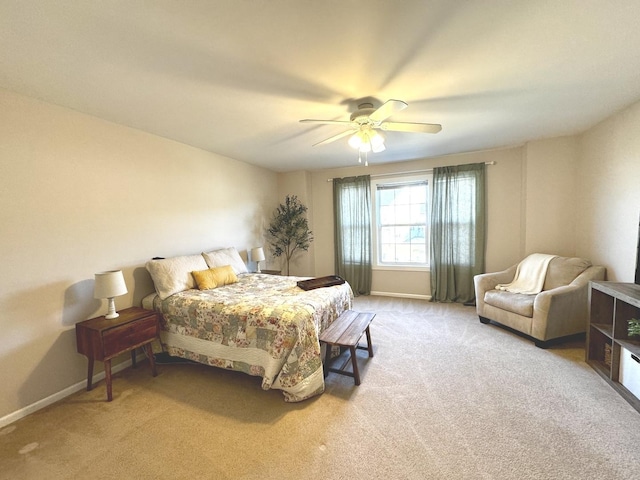 1321 Acorn Dr, Crest Hill, IL 60403 - carpeted bedroom with baseboards and ceiling fan