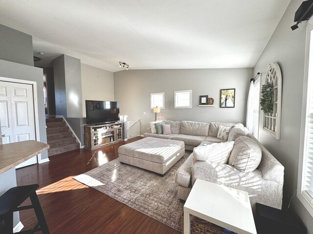 1321 Acorn Dr, Crest Hill, IL 60403 - living area with wood finished floors and healthy amount of natural light