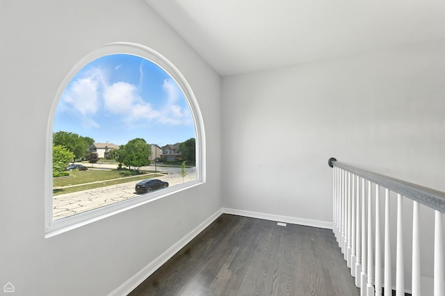 13636 Savanna Dr, Plainfield, IL 60544 - empty room featuring dark wood-style flooring and baseboards