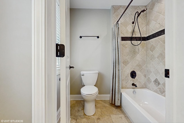 392 Spruce Rd, Wood Dale, IL 60191 - full bath featuring shower / bath combination with curtain and toilet