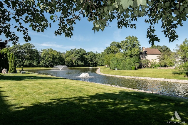 392 Spruce Rd, Wood Dale, IL 60191 - view of home's community with a water view and a yard