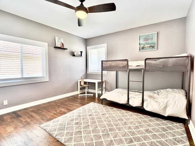 120 Walter Ct, Bloomingdale, IL 60108 - bedroom featuring wood finished floors and a ceiling fan