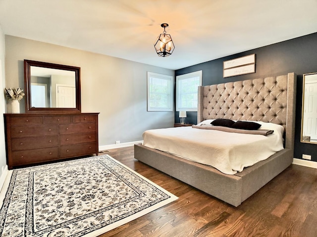 120 Walter Ct, Bloomingdale, IL 60108 - bedroom with baseboards and dark wood-style floors