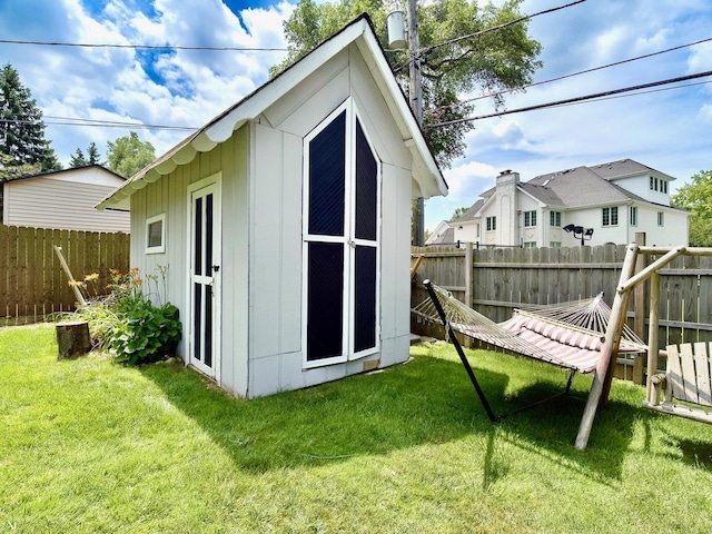120 Walter Ct, Bloomingdale, IL 60108 - view of shed with a fenced backyard