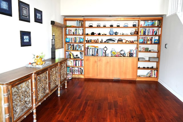 46 Copperwood Dr, Buffalo Grove, IL 60089 - office area with dark wood finished floors