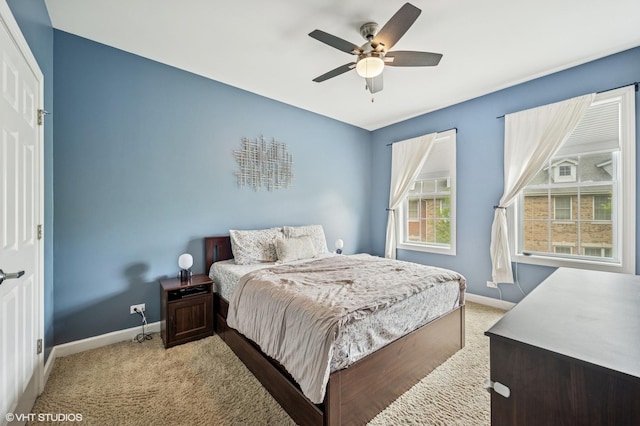 1657 Church St, Evanston, IL 60201 - bedroom with carpet flooring and ceiling fan