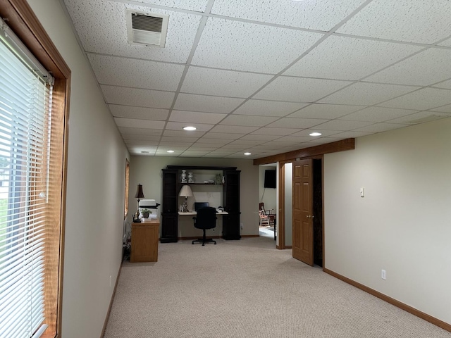 15459 Henry Rd Unit A, Morrison, IL 61270 - home office with light carpet and recessed lighting