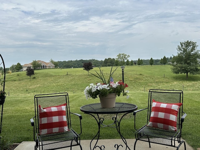 15459 Henry Rd Unit A, Morrison, IL 61270 - view of green lawn featuring a view of countryside