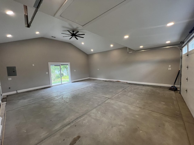 7830 Westview Ln, Woodridge, IL 60517 - garage with electric panel and recessed lighting
