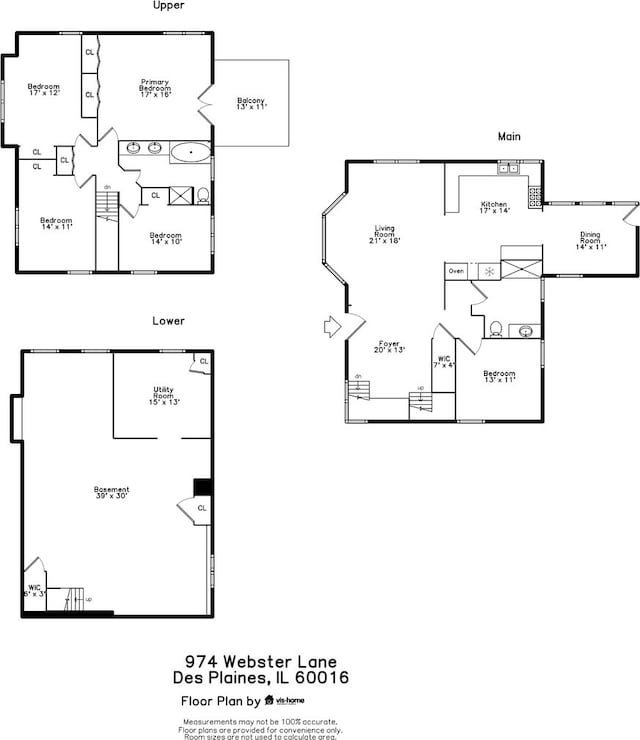 974 Webster Ln, Des Plaines, IL 60016 - view of room layout