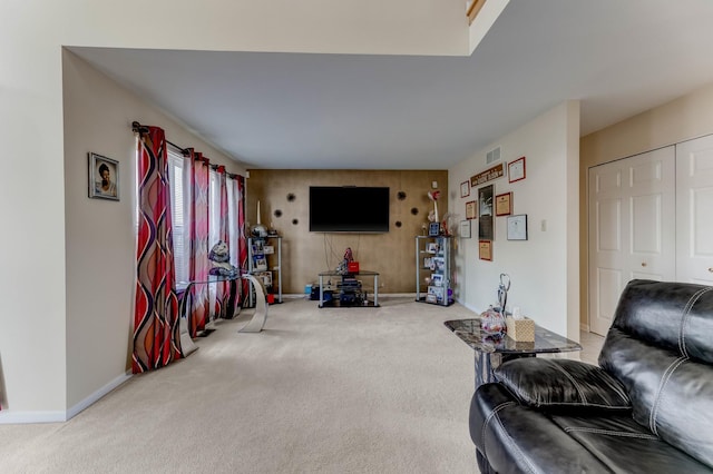 22401 Helen Dr, Sauk Village, IL 60411 - living area featuring carpet flooring and baseboards