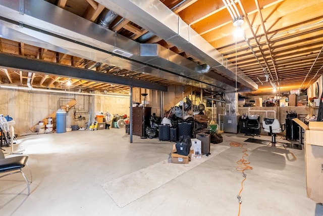 22401 Helen Dr, Sauk Village, IL 60411 - unfinished below grade area featuring a water softener
