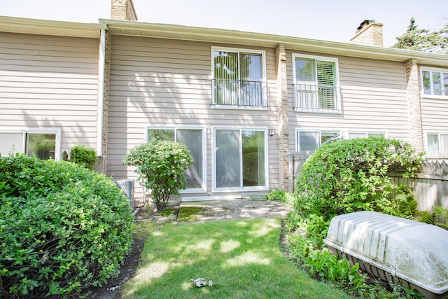 590 Green Bay Rd, Glencoe, IL 60022 - back of property with a chimney