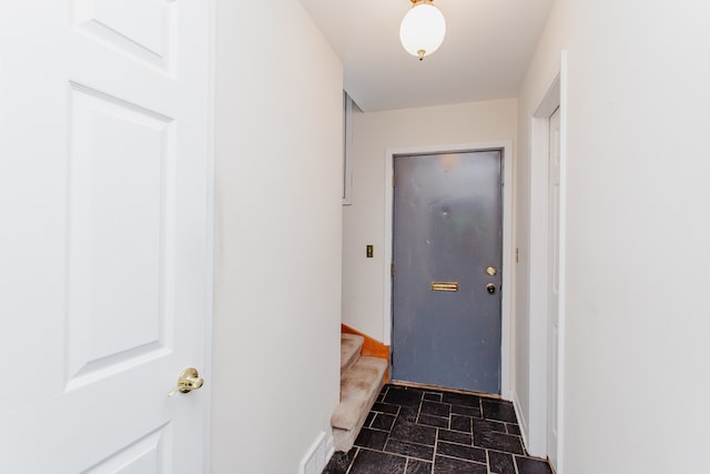 590 Green Bay Rd, Glencoe, IL 60022 - entryway with stone finish flooring and stairway