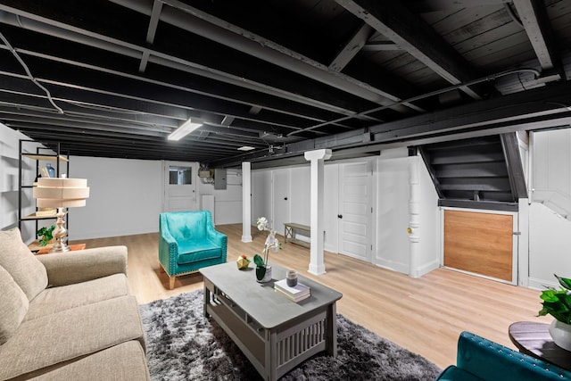 605 Home Ave, Oak Park, IL 60304 - finished basement featuring wood finished floors